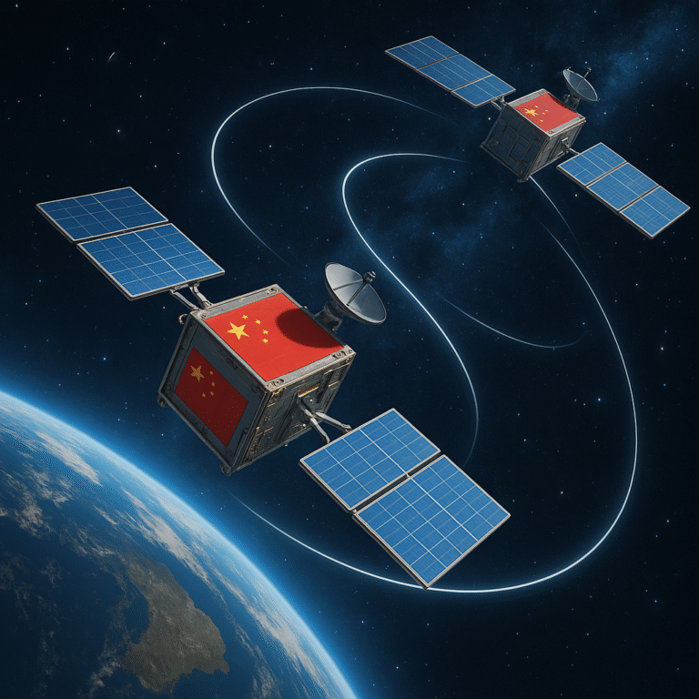 china satellites space maneuvers