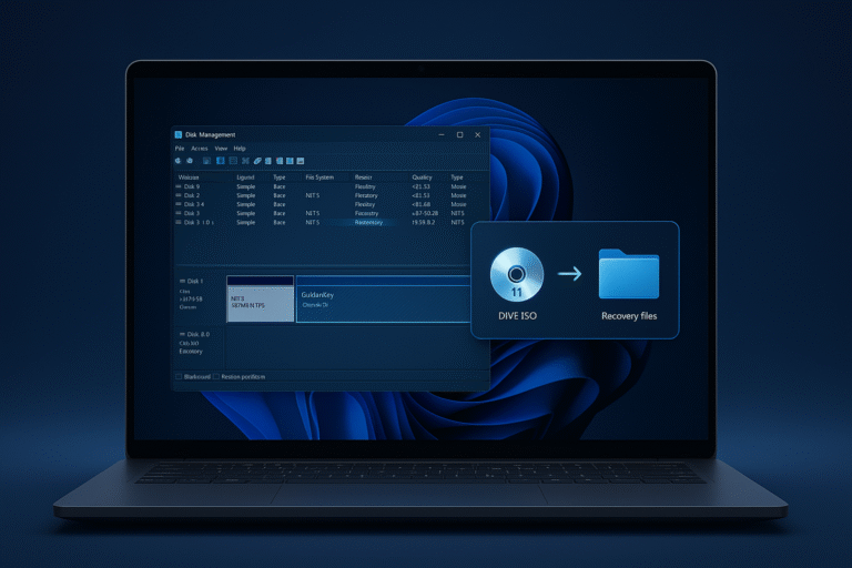 how to create a lenovo golden key partition windows 11