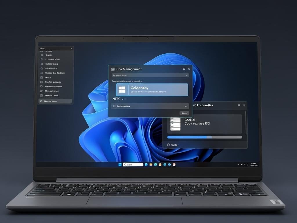 how to create a lenovo golden key partition windows 11